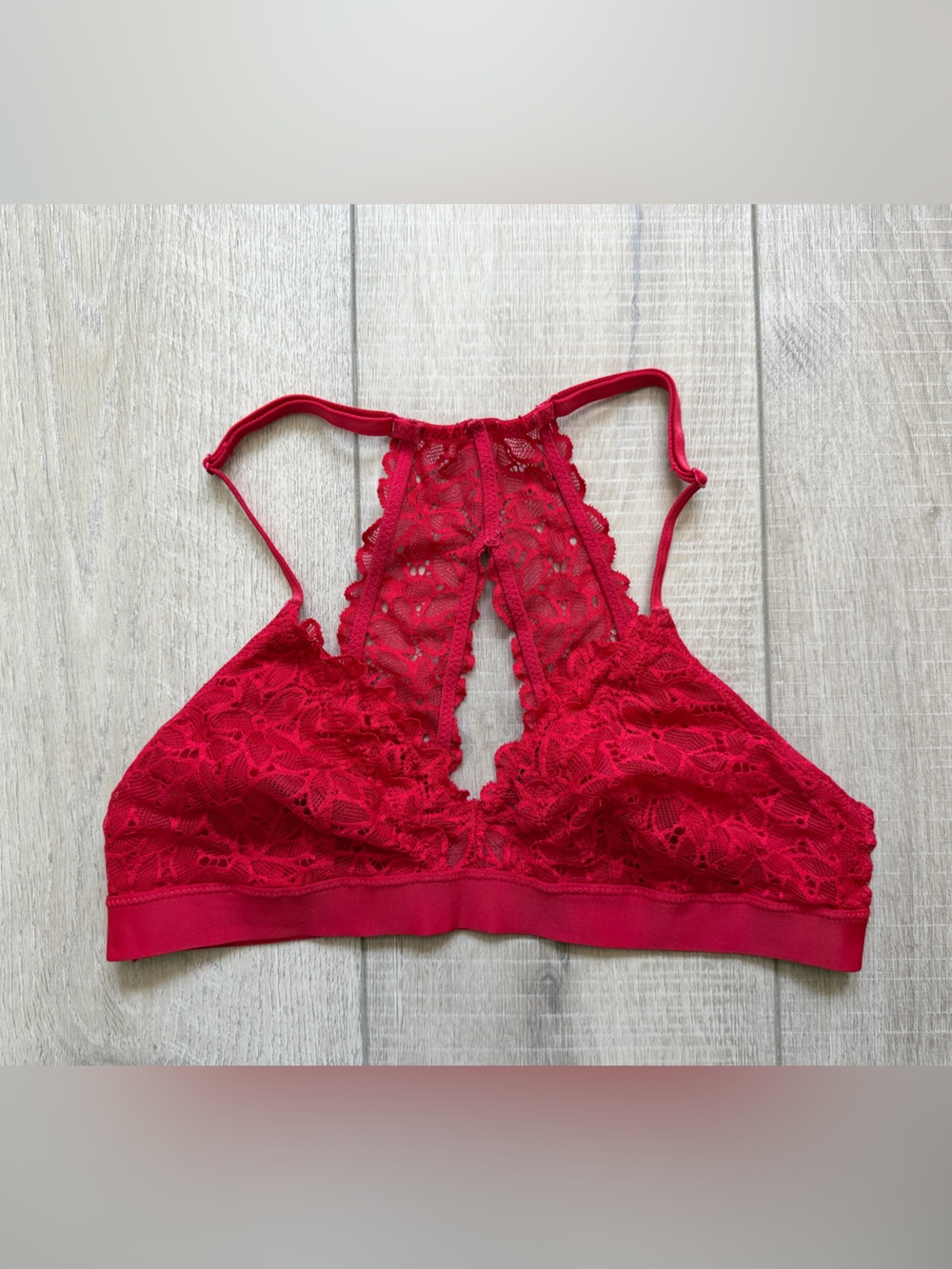 aerie Red Lace Racerback Bralette